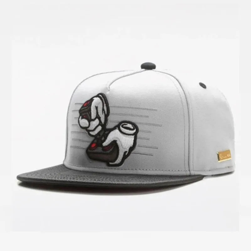 PANGKB Brand Delicioso Cap Cartoon Mordida Metal Munchies Cookie Blue Snapback Hat Adults Outdoor Travel Sun Baseball Sports cap