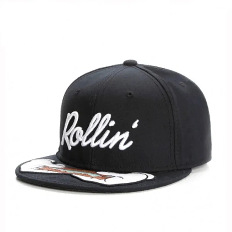 PANGKB Brand Delicioso Cap Cartoon Mordida Metal Munchies Cookie Blue Snapback Hat Adults Outdoor Travel Sun Baseball Sports cap