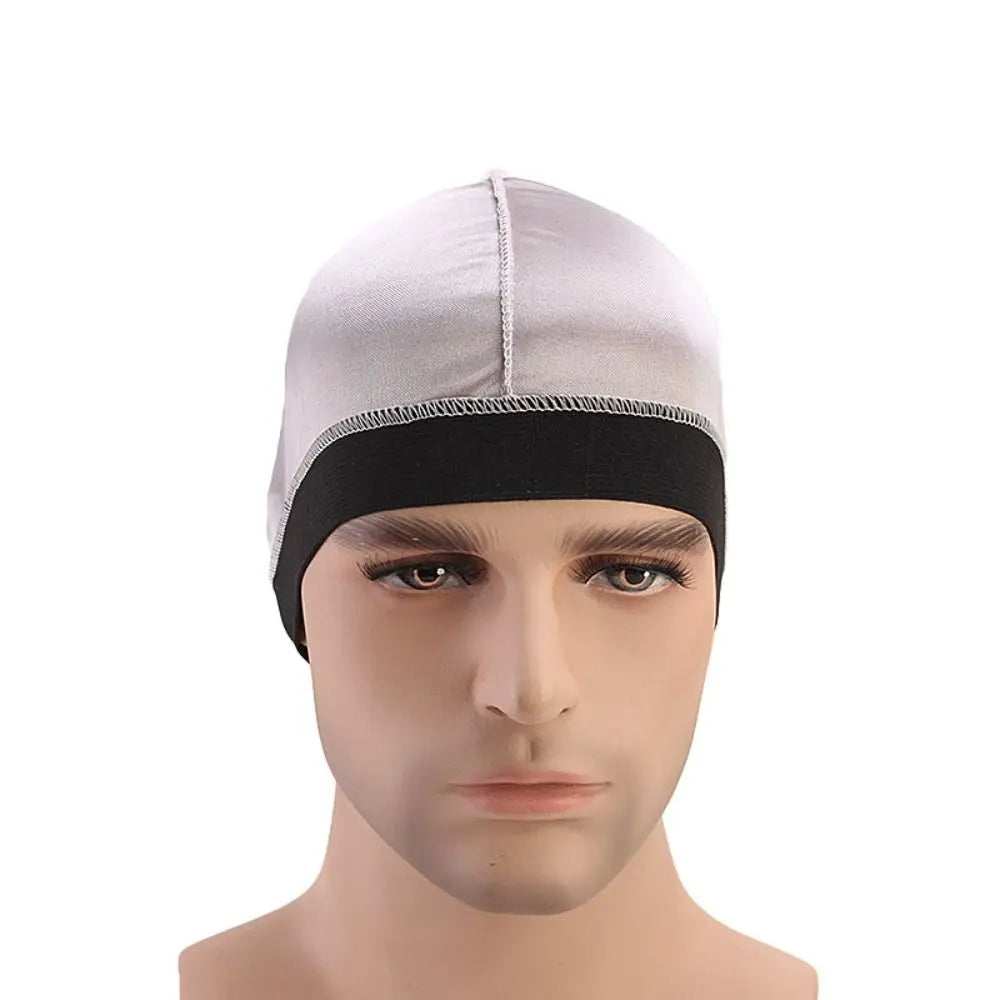 Beanie Solid Color Men Durag Hats Elastic Breathable Wave Caps Multicolor Polyester Multicolor Durag Cap Men