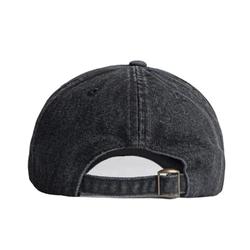 Unisex Solid  Denim Baseball Cap Blank Washed  Jean Hat Casquette Adjustable Snapback Hats Caps For Men And Women