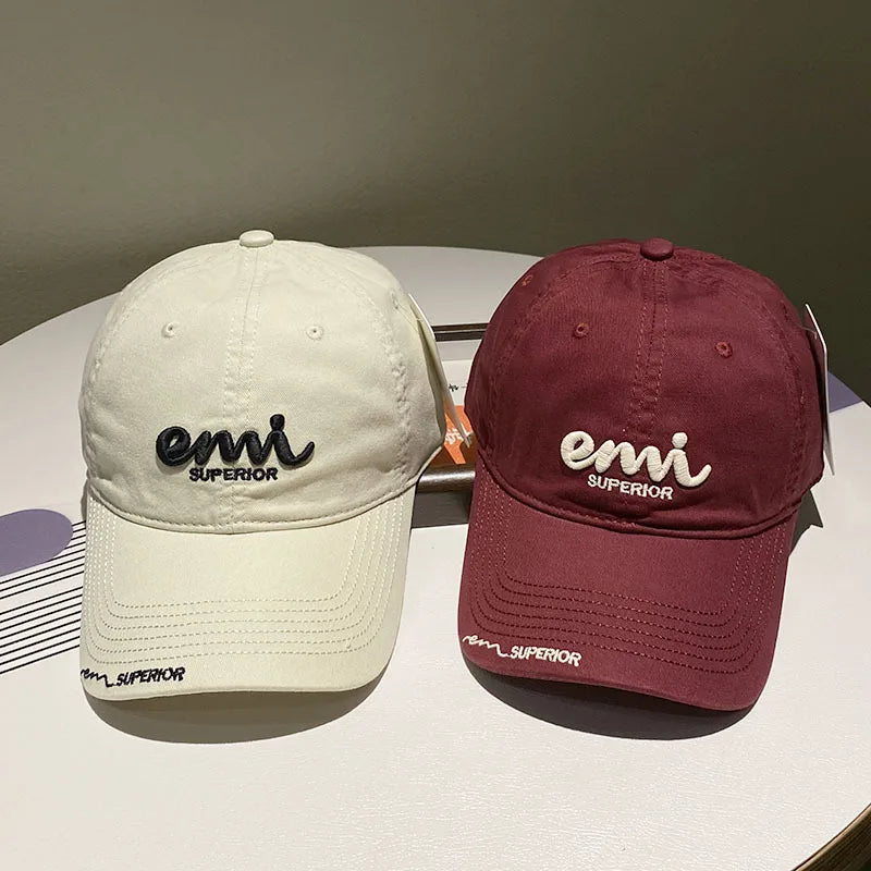 Trendy Embroidered Baseball Cap - Cotton Fabric,inner Lining, Unisex Style for Daily Wear