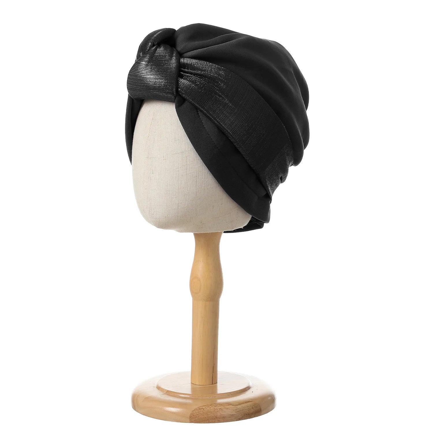 Bonnet For Women Cap Turban Folded Bud Exquisite Headscarf Casual Comfortable Fashion Versatile Warm Cross Hat Edge Wrinkle Lace