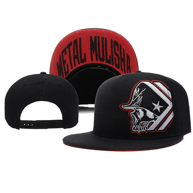 1pc Unisex Skull Embroidery Embroidery Hip-hop Hats Spring and Autumn Outdoor Adjustable Casual Baseball Caps Sunscreen Hats