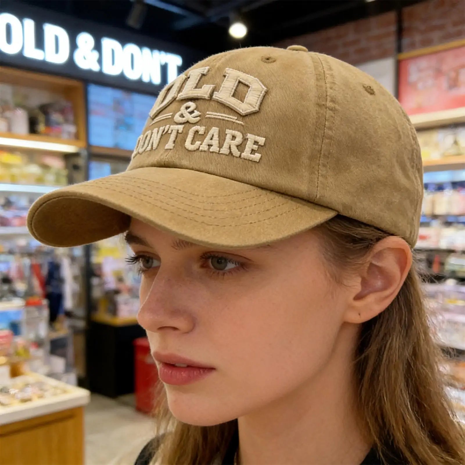 Baseball Caps Letter OLD Dont Care Embroidery Retro Washed Cotton Baseball Cap For Men Women Snapbacks Outdoor Sport Sun Hat