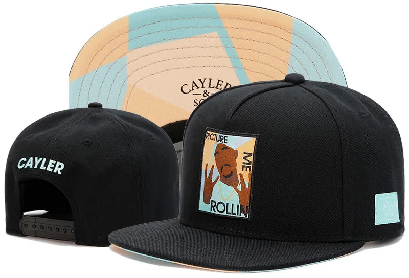 Snapback Hats for Men Hip Hop Style Hats Solid Baseball Hats Adjustable Snapback Cap Flat Brim Baseball Caps