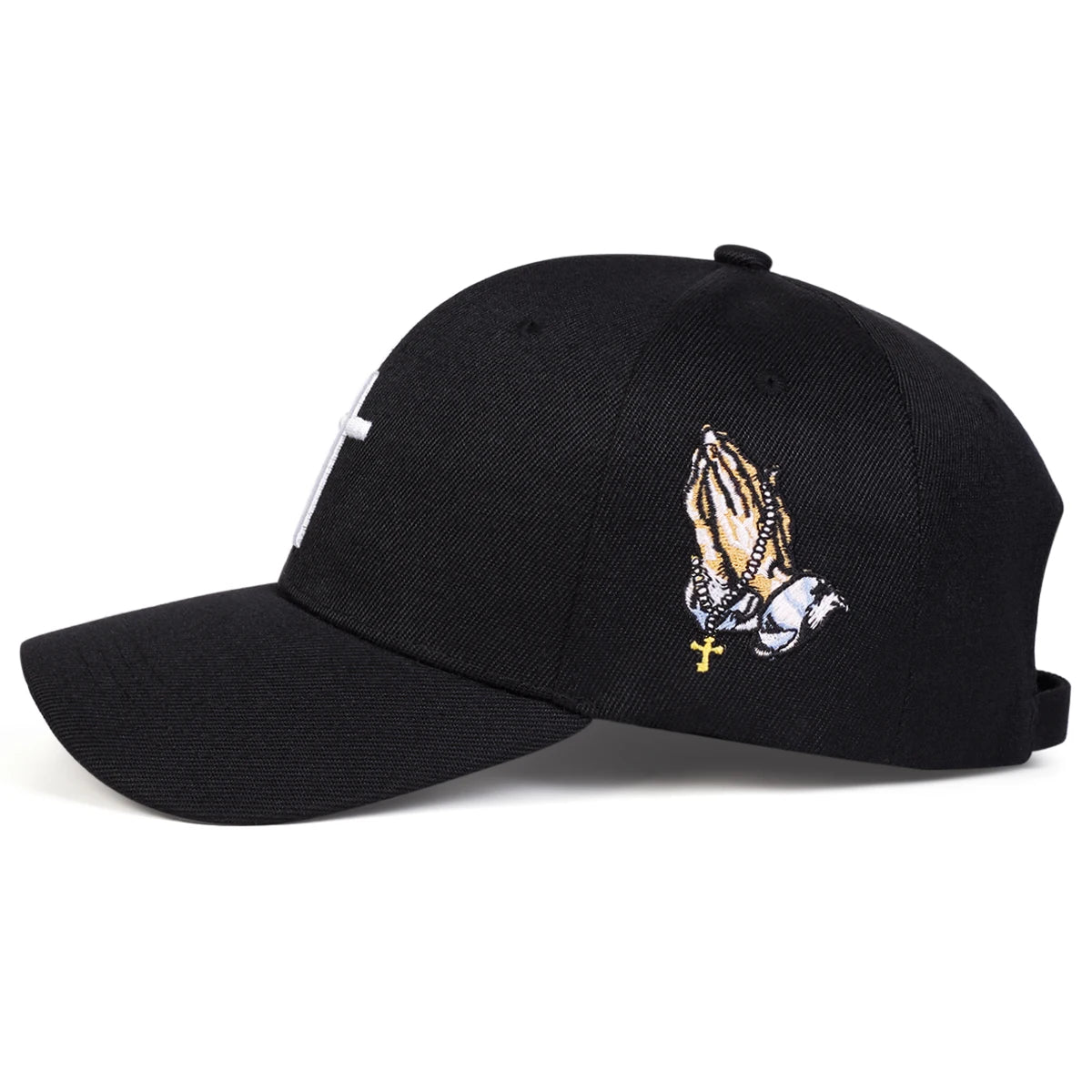 Unisex Cross Embroidery Baseball Caps Spring Autumn Outdoor Adjustable Casual Hats Sunscreen Hat Sports Cap