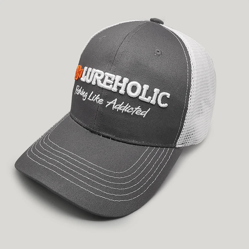 Lureholic 2/3 Mesh Fabric Lure Fishing Cap Man Woman Hat breathable Baseball Cap