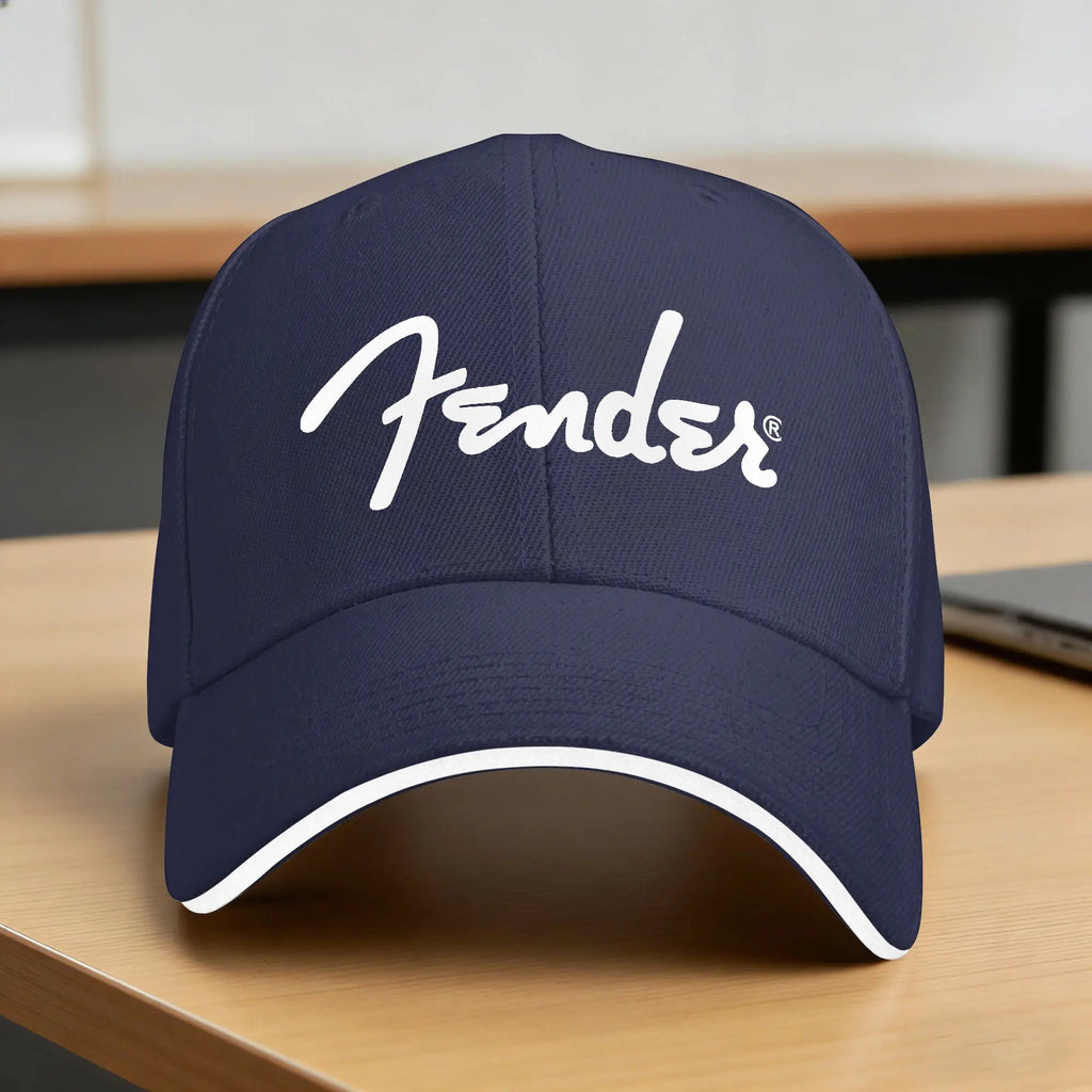 Fender Jimi Hendrix Electric Guitar Casual Baseball Cap Trucker Hat Summer High Quality Men Adult Trendy Baseball Caps