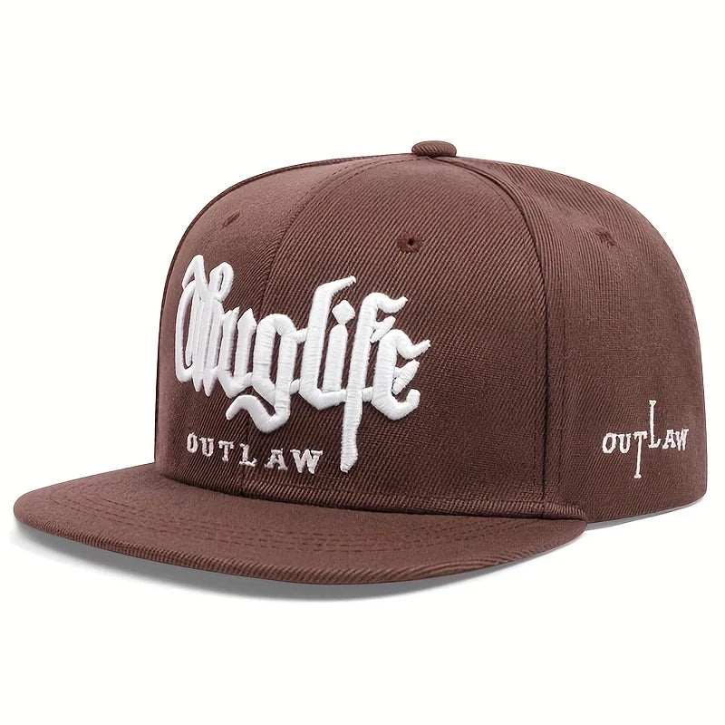 2025 Fashion Fastball CAP Thuglife Embroidery Hiphop Baseball Cap Snapback Hat Adult Outdoor Casual Sun Casual Bone Dropshipping