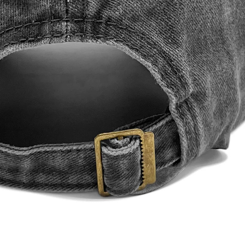Basic Solid Baseball Cap Vintage Washed Distress Cotton Low Profile Hat Adjustable Sports Hat