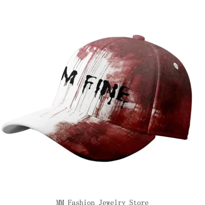 D0UB Spooky Halloween Blood Hat Scary Baseball Caps for Theme Parties Festival Event