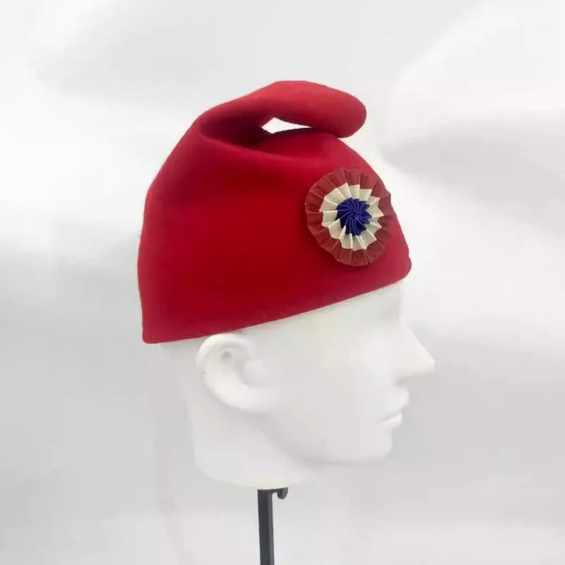 Red Bonnet Phrygien Rouge Bonnets De La Liberte French Revolution Schtroumpf Hat Liberty Cap Jacobin