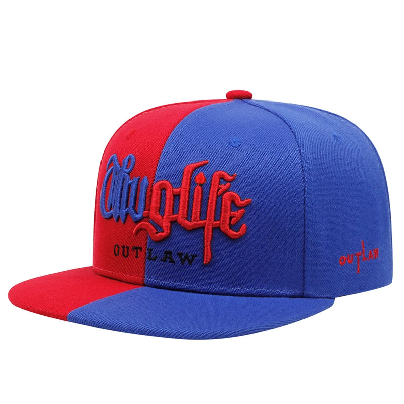 2025 Fashion Fastball CAP Thuglife Embroidery Hiphop Baseball Cap Snapback Hat Adult Outdoor Casual Sun Casual Bone Dropshipping