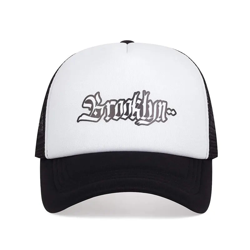 Unisex Brooklyn Letter Printed Baseball Net Caps Spring Summer Outdoor Adjustable Casual Hats Sunscreen Hat Sports Cap