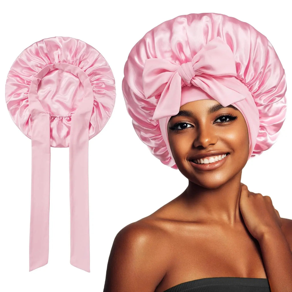 New Bonnet Sleep Cap Hair Band For Women Ladies Coffon Black Night Cap Hair Care Bonnet Nightcap Fashion Nightcap