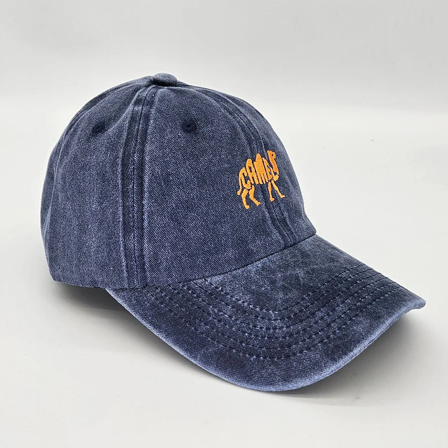 Camel Embroidered Exquisite Animal vintage cotton Baseball caps Men Women Washed Hat Sports Fishing Dad Summer Peaked cap