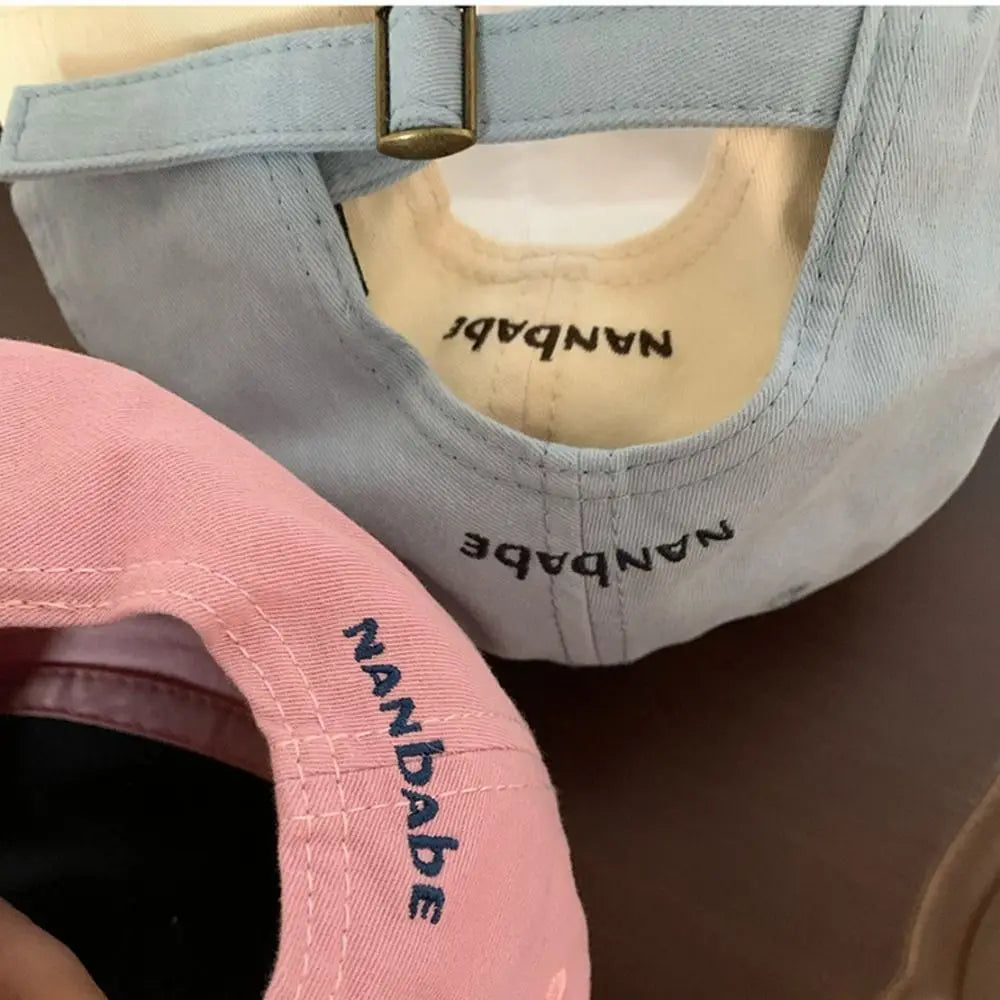 Fashion Embroidered Embroidery Baseball Cap Animals Cotton Canvas Baseball Hat Peaked Cap Sun Cap Sun Hat Girl