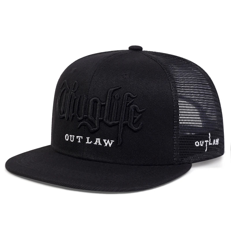 2025 Fashion Fastball CAP Thuglife Embroidery Hiphop Baseball Cap Snapback Hat Adult Outdoor Casual Sun Casual Bone Dropshipping