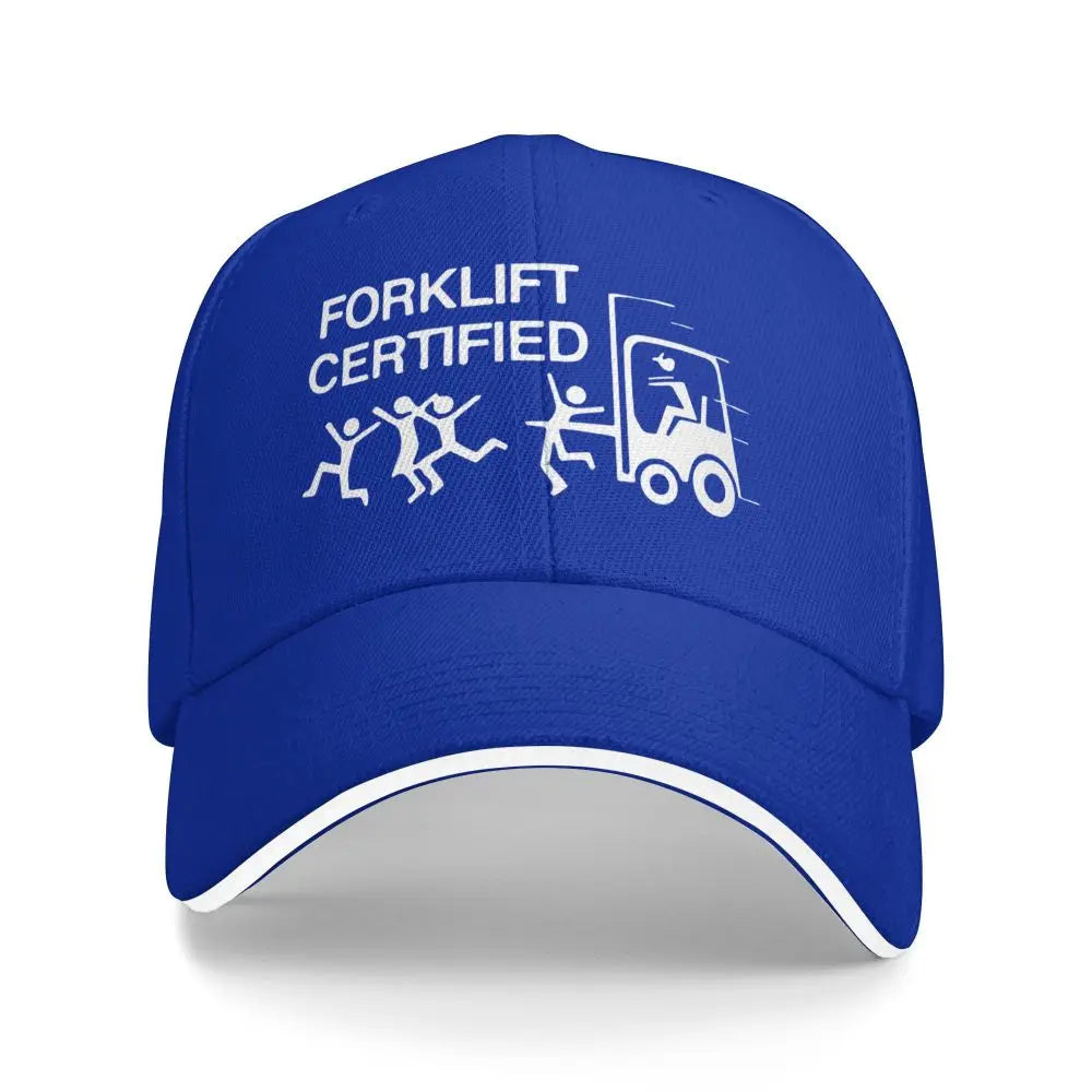 Baseball Caps Funny Forklift Operator Forklift Certified Casquette Outdoor Unisex Spring Caps