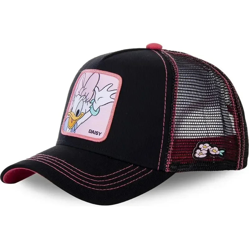 Anime Cartoon Snapback Baseball Cap for Men and Women High Quality Cotton Hip Hop Dad Hat Trucker Mesh Hat Dropshipping