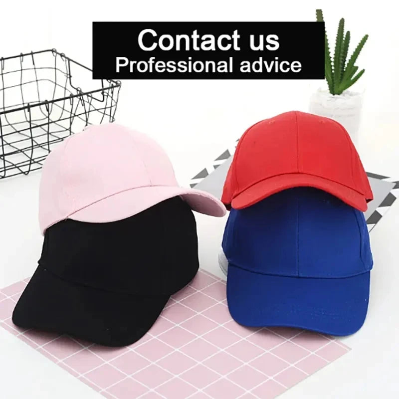 Baseball Caps Custom DIY For Men Woman Hat Custom Logo Men's cap Print Text Design Trucker velcro Hat designer cap men