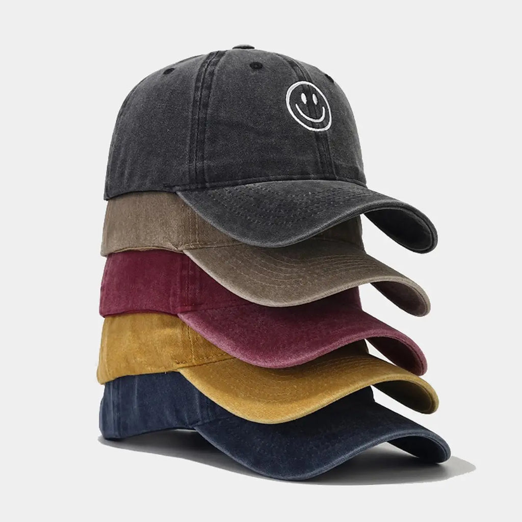 Basic Solid Baseball Cap Vintage Washed Distress Cotton Low Profile Hat Adjustable Sports Hat