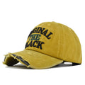 ORIGINAL THE BLACK Baseball Caps Embroidery Breathable Retro Unisex Comfort Trendy Fashion Summer Hat Sun Protection Streetwear