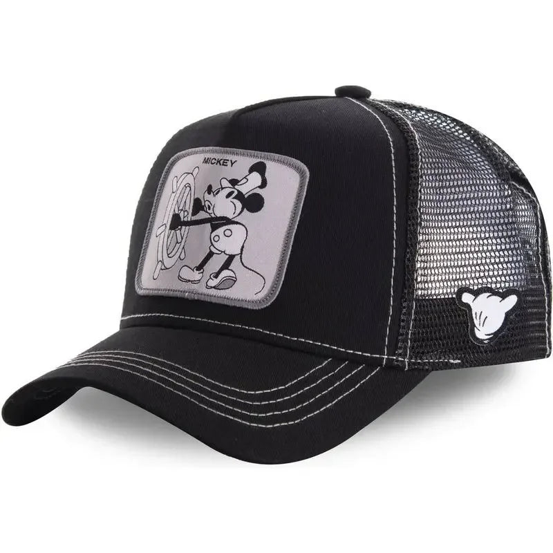Anime Cartoon Snapback Baseball Cap for Men and Women High Quality Cotton Hip Hop Dad Hat Trucker Mesh Hat Dropshipping