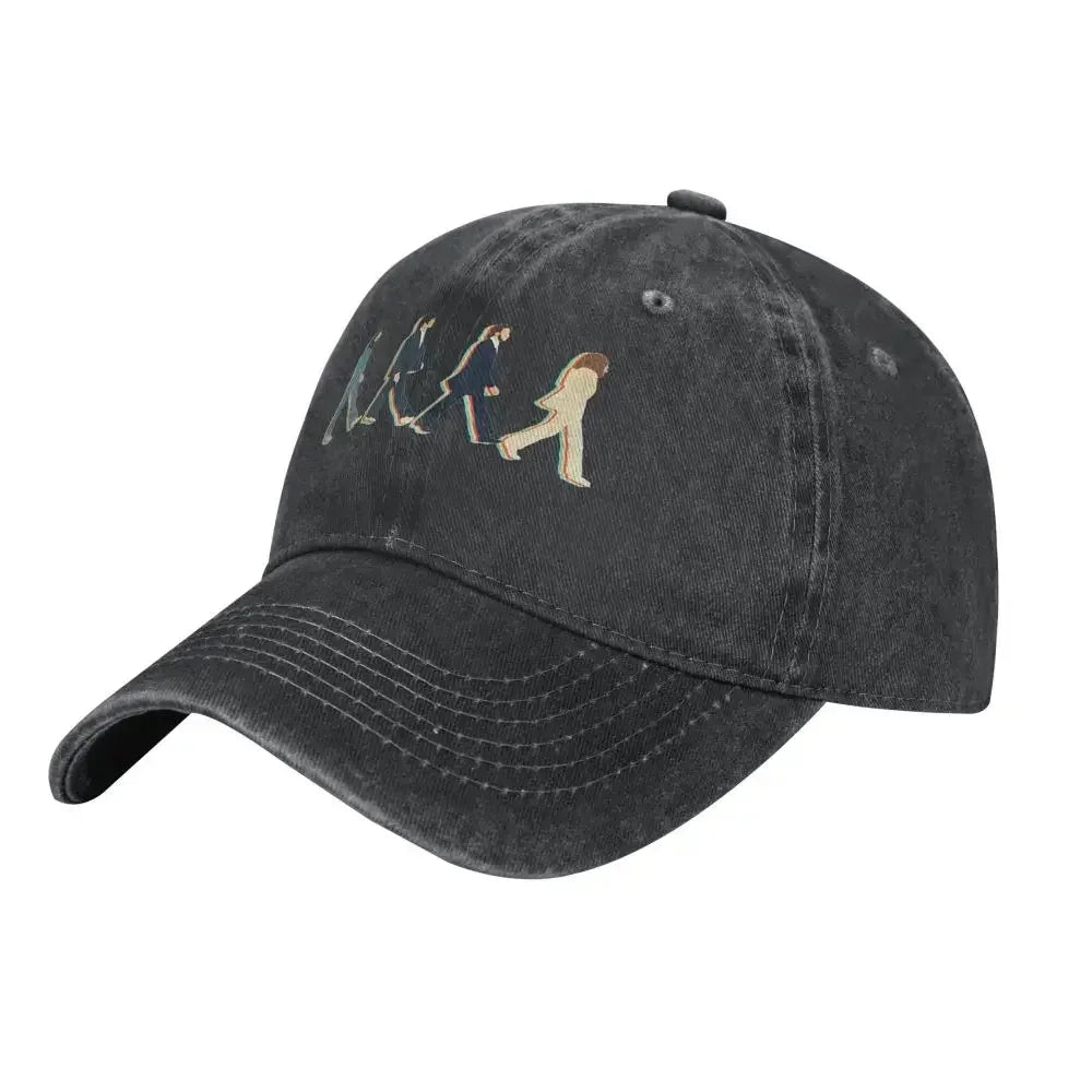Casual Road Music The Beatle Baseball Caps Unisex Style Distressed Denim Headwear Outdoor Travel Adjustable Fit Hats Cap