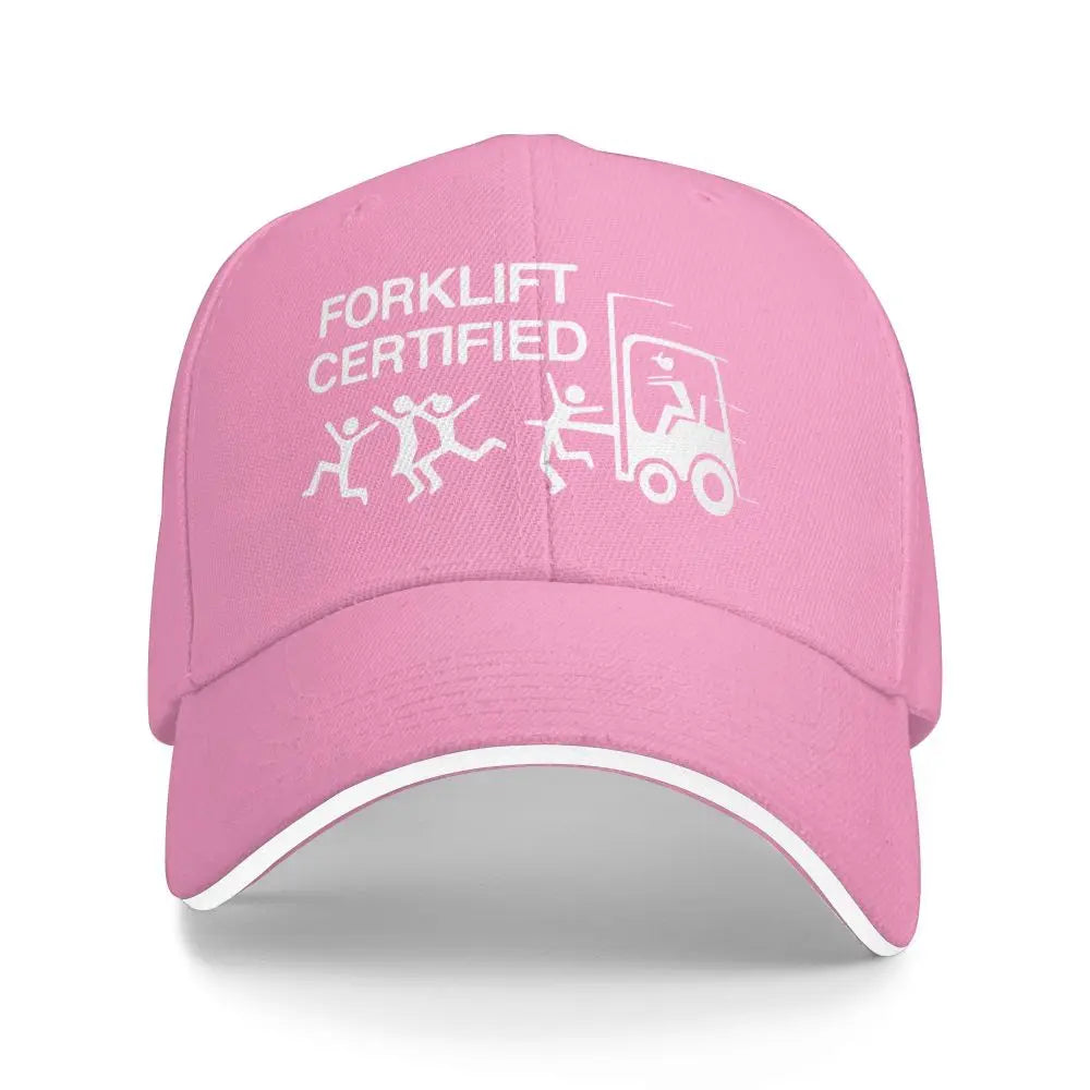 Baseball Caps Funny Forklift Operator Forklift Certified Casquette Outdoor Unisex Spring Caps