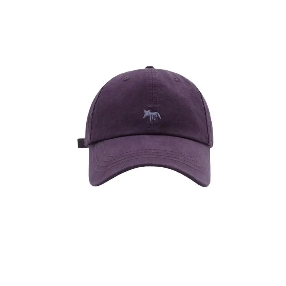 Fashion Embroidered Embroidery Baseball Cap Animals Cotton Canvas Baseball Hat Peaked Cap Sun Cap Sun Hat Girl