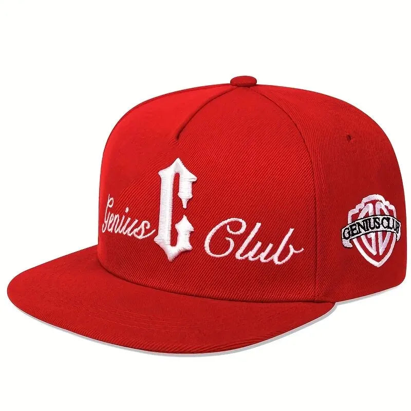 Unisex C Letter Side GENIUS CLUB Embroidery Hip-hop Hats Outdoor Adjustable Casual Baseball Caps Sunscreen Hat