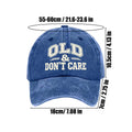 Baseball Caps Letter OLD Dont Care Embroidery Retro Washed Cotton Baseball Cap For Men Women Snapbacks Outdoor Sport Sun Hat