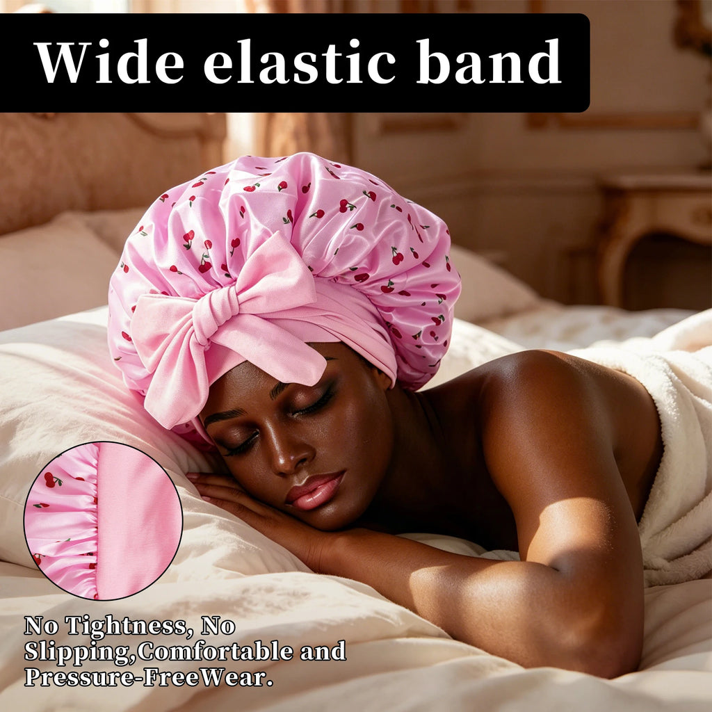 Bonnet for Sleeping - Softer Than Silk Bonnet For Sleeping Women - Secure Fit, Adjustable, Night Cap For Curly & Textured