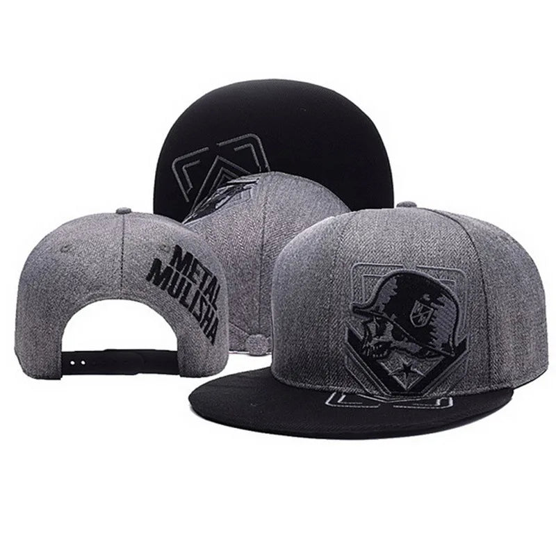 1pc Unisex Skull Embroidery Embroidery Hip-hop Hats Spring and Autumn Outdoor Adjustable Casual Baseball Caps Sunscreen Hats