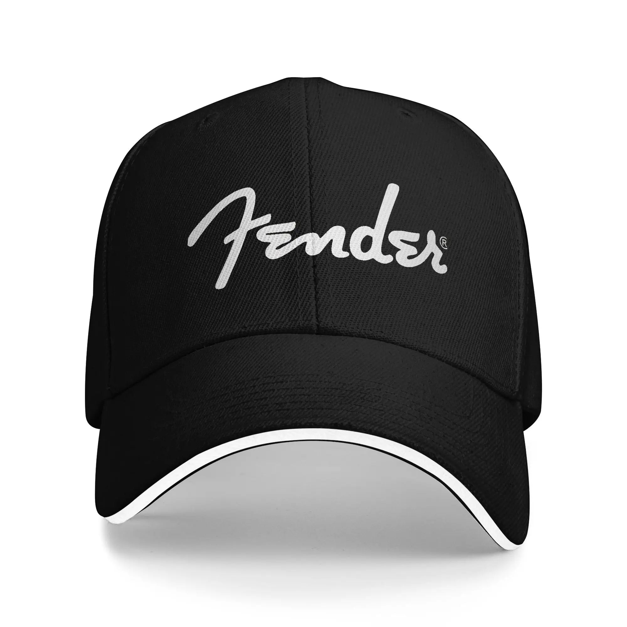 Fender Jimi Hendrix Electric Guitar Casual Baseball Cap Trucker Hat Summer High Quality Men Adult Trendy Baseball Caps