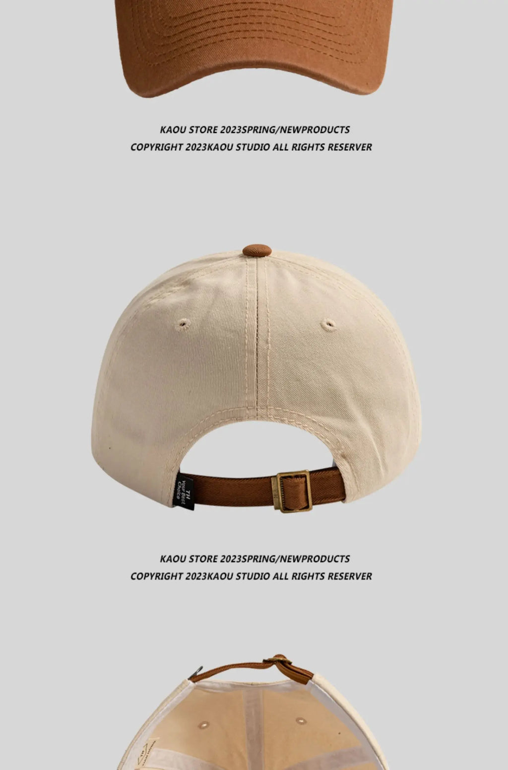 Baseball Cap  Contrast Color Fashion Children's Peaked Cap Korean Style Trendy Men and Women Big Head Circumference Couple Hat