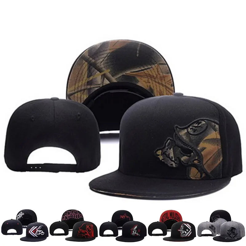 Unisex Helmeted Man Embroidery Hip-hop Hats Spring and Autumn Outdoor Adjustable Casual Baseball Caps Sunscreen Hat