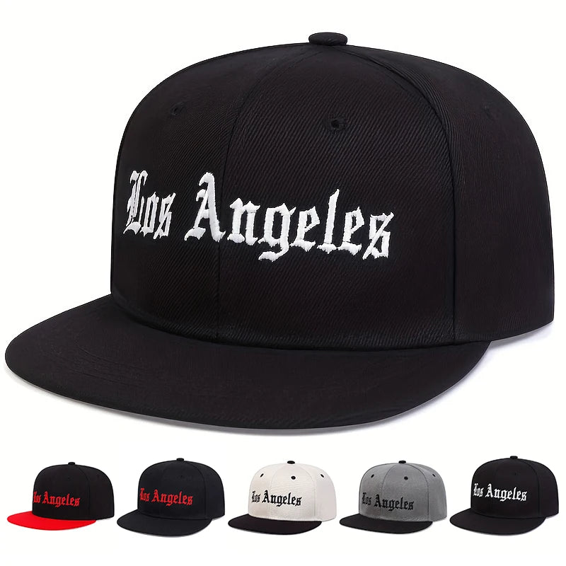 Los Angeles Cap Hip Hop Basketball Cap Cotton Snapback Hat for Men Women Adult Outdoor Casual Adjustable Baseball Cap Gorras