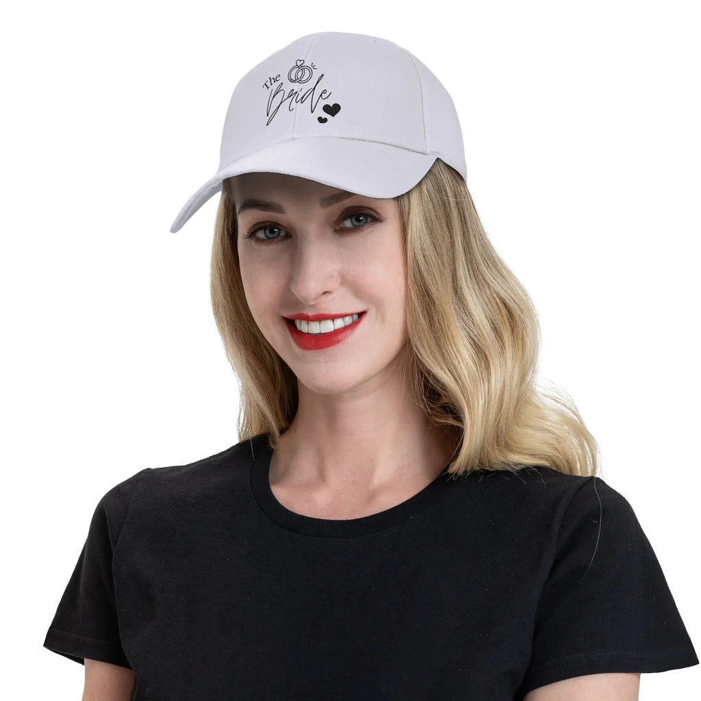 Bride & Team Bride Bachelorette Party  Casual Baseball Cap Summer  Trucker Hat Sun  Hats Female Male Stylish Baseball Caps