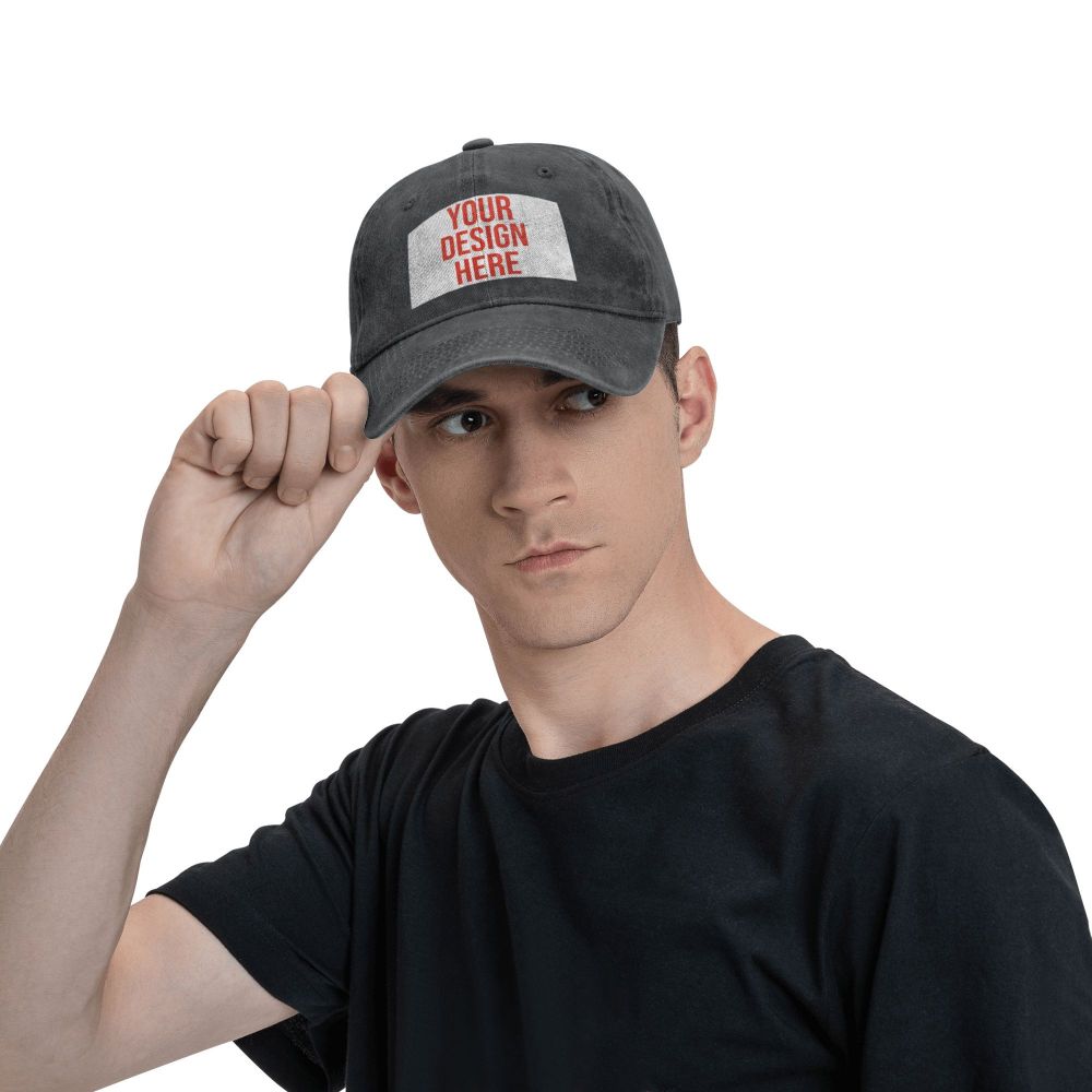 Customized Your OWN Design Baseball Caps Fashion Distressed Washed DIY Photo or Logo Picture Men Women Outdoor Golf Caps Hat