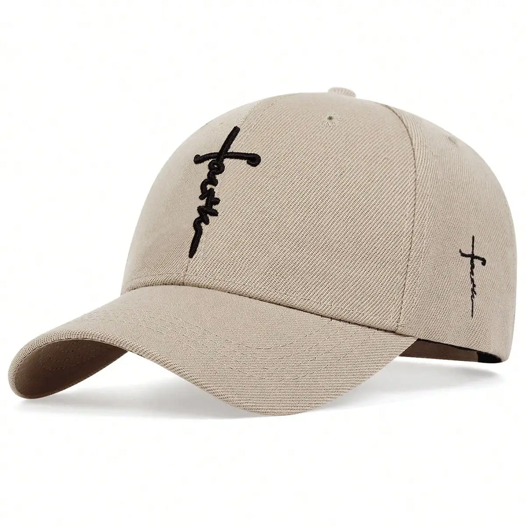 Casquette de Baseball Broderie Fashion Faith Hommes Femmes Printemps Été Chapeaux de Soleil Coton Snapback Unisexe Hip Hop Casquettes Trucker Gorras