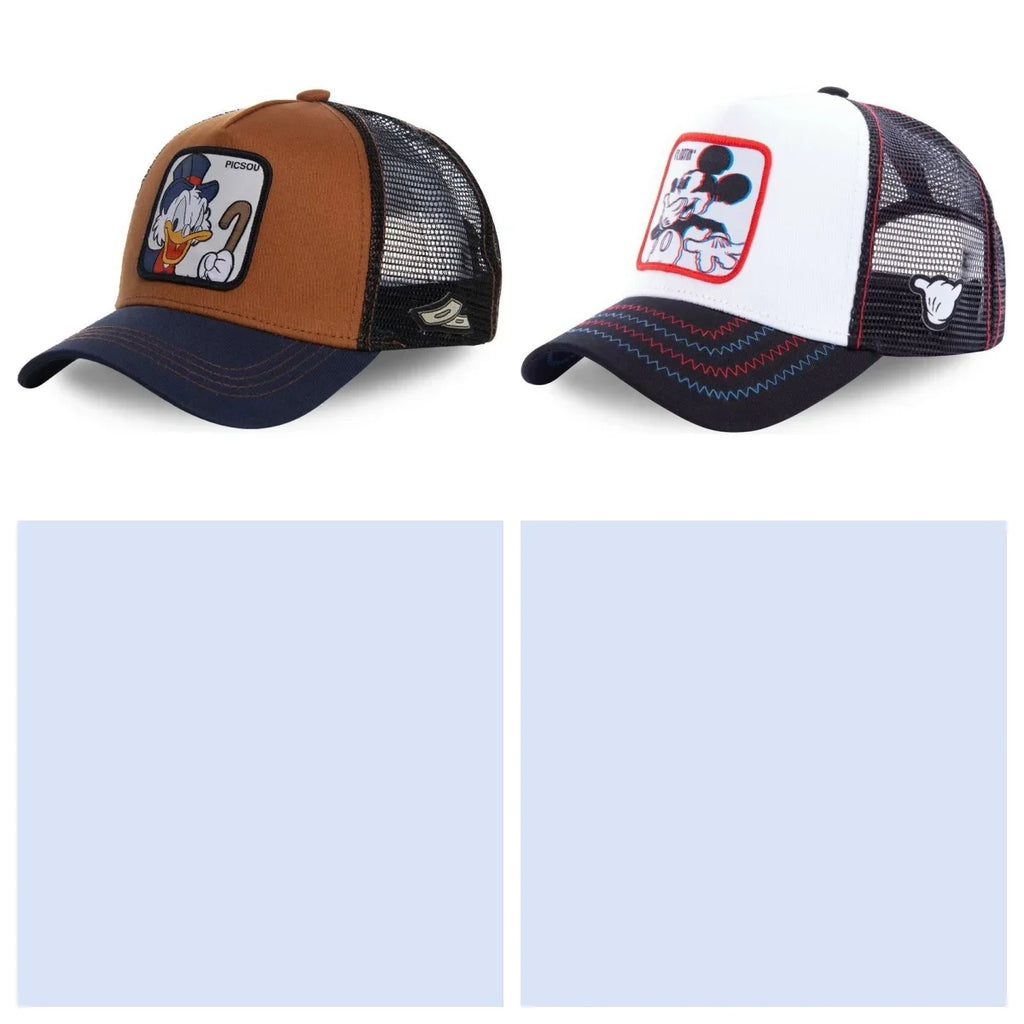 High Quality Cartoon Styles Anime  Snapback Cotton Baseball Cap Men Women Hip Hop Dad Hat Trucker Mesh Hat Dropshipping