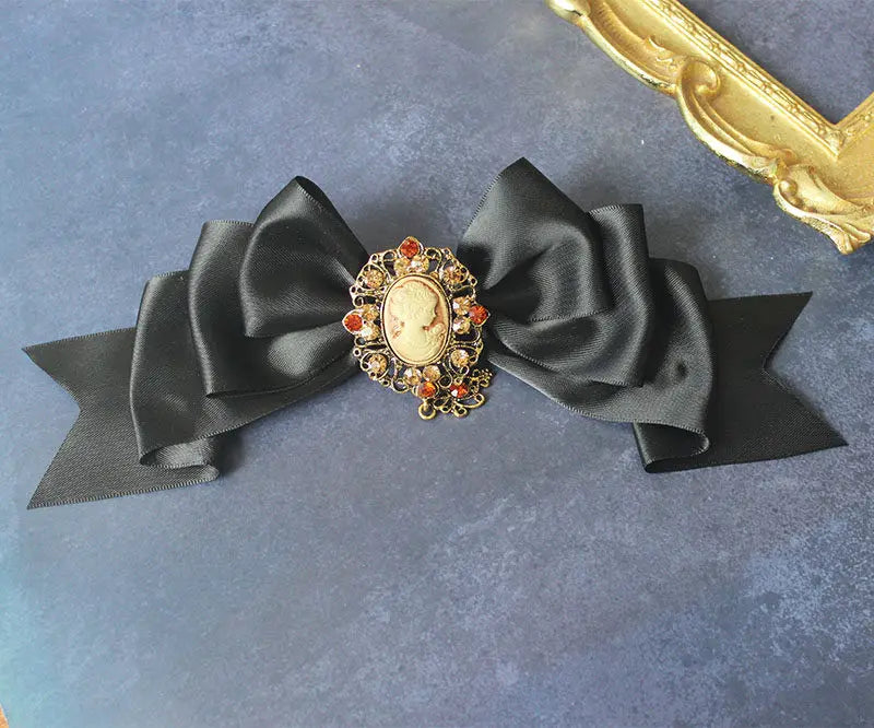 Gothic Bonnet Fedoras Hat Gorgeous Lolita Anime Lace Bow Flat Hats Exhibition Cosplay Show Lace Hair Accessories Flat Cap Gorras