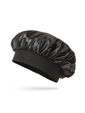 Satin Bonnet Silk Hair Bonnet for Sleeping, Sleep Bonnets for Women Large Wide Soft Band Sleep Cap for Curly Hair Braids