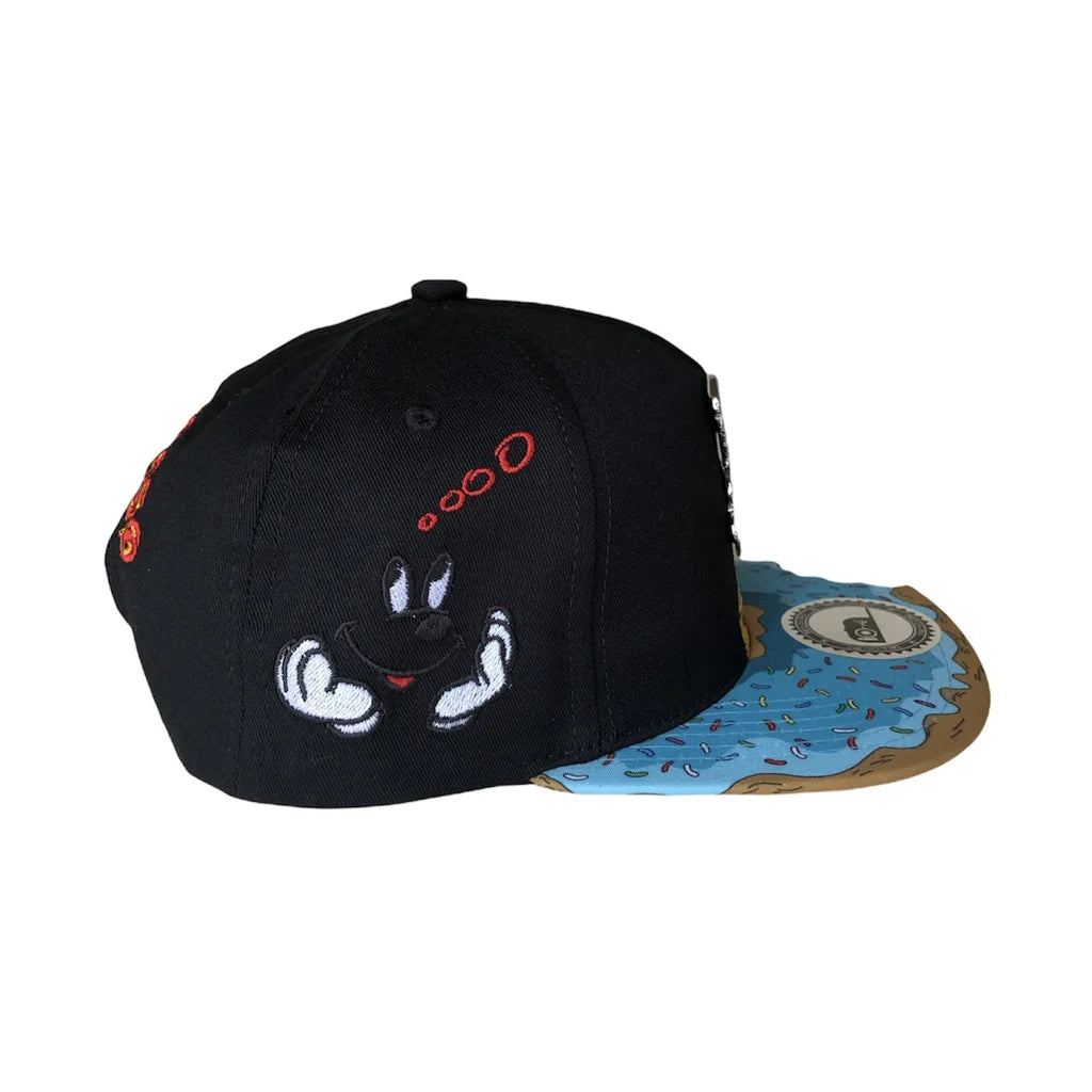 PANGKB Brand Delicioso Cap Cartoon Mordida Metal Munchies Cookie Blue Snapback Hat Adults Outdoor Travel Sun Baseball Sports cap