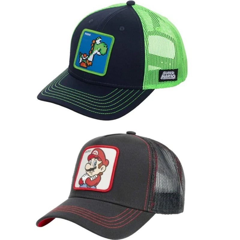 High Quality Anime Cartoon Snapback Cotton Baseball Cap Men Women Hip Hop Dad Mesh Trucker Hat Dropshipping