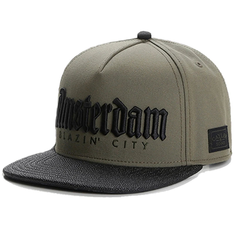 2025 Trendy Fashion New Flat brimmed Hat Men's Personalized HipHop Hat Women's Outdoor Leisure Cycling Sunshade Hat Baseball Hat