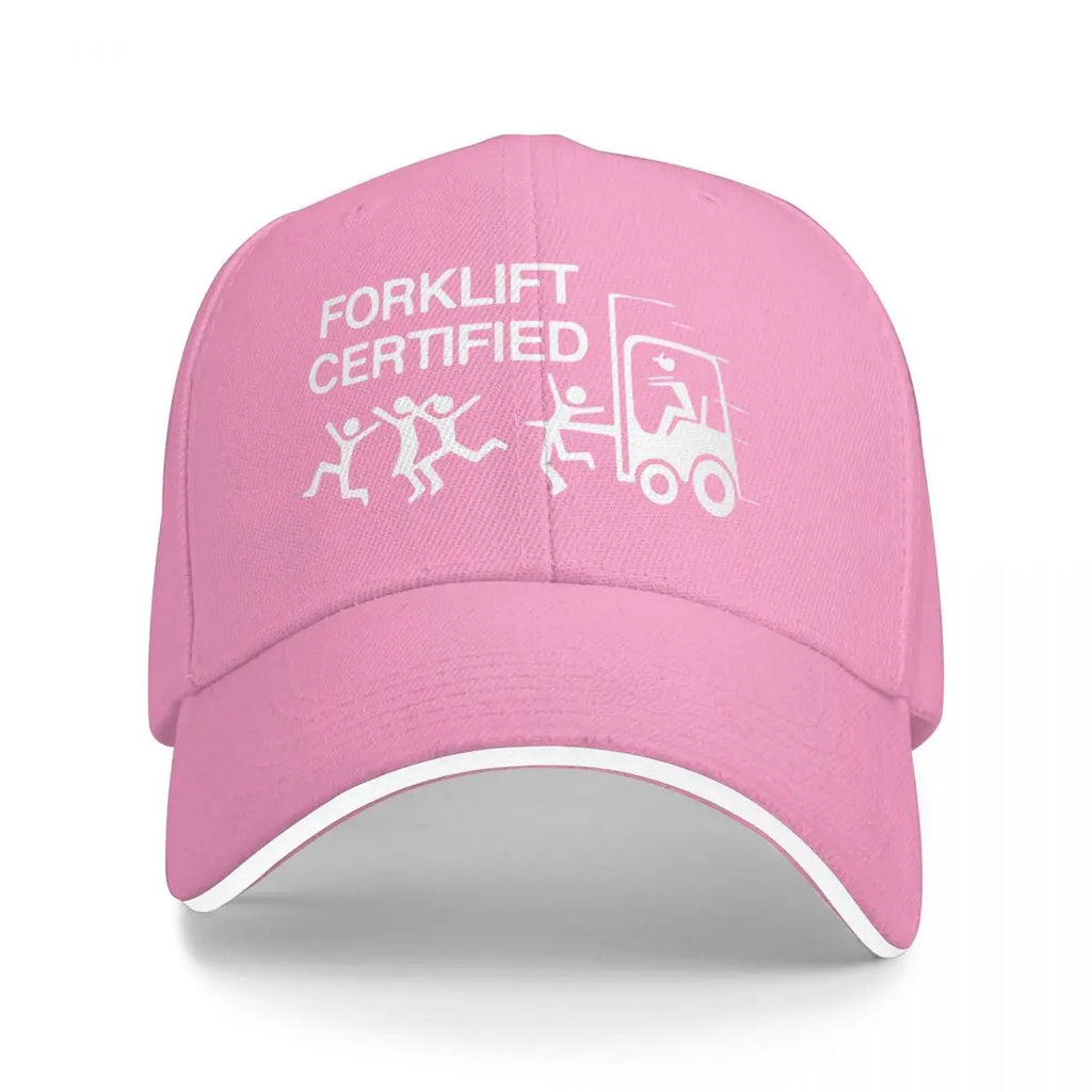 Baseball Caps Funny Forklift Operator Forklift Certified Casquette Outdoor Unisex Spring Caps