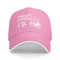 Baseball Caps Funny Forklift Operator Forklift Certified Casquette Outdoor Unisex Spring Caps